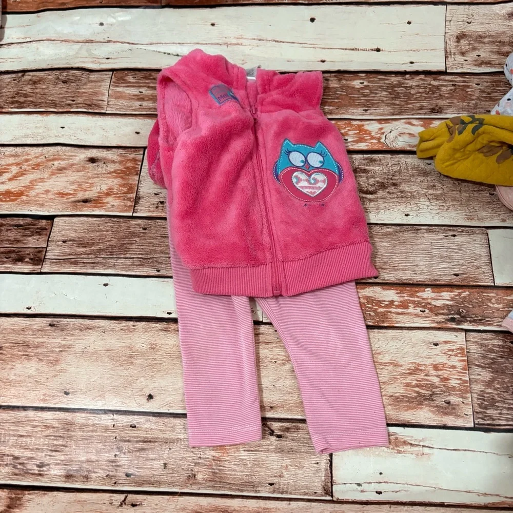 Baby Clothing Bundle - Pink, Yellow, Gray